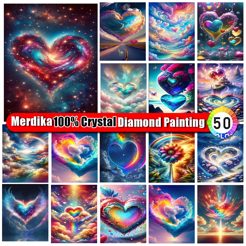 

Picture Size 100% Crystal 5D Diy Diamond Painting Landscape Love Cross Stitch Kit Full Drill Embroidery Scenery Mosaic Art Gift