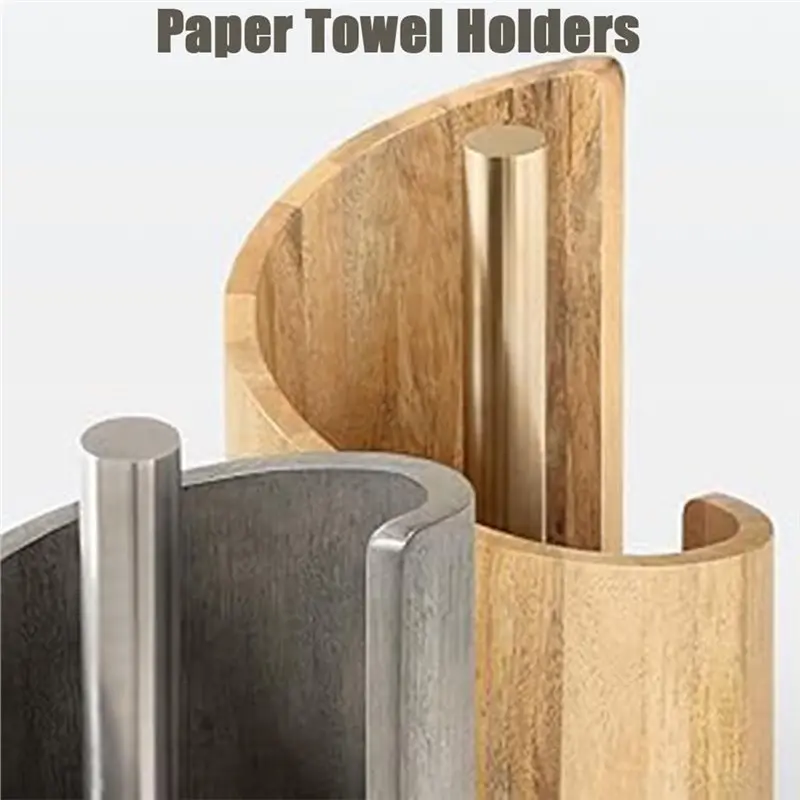 【FAVORITE!】Mountain Paper Towel Holder,Spiral Design Decorative Storage Box Countertop With Iron Holder And Round Base For Home