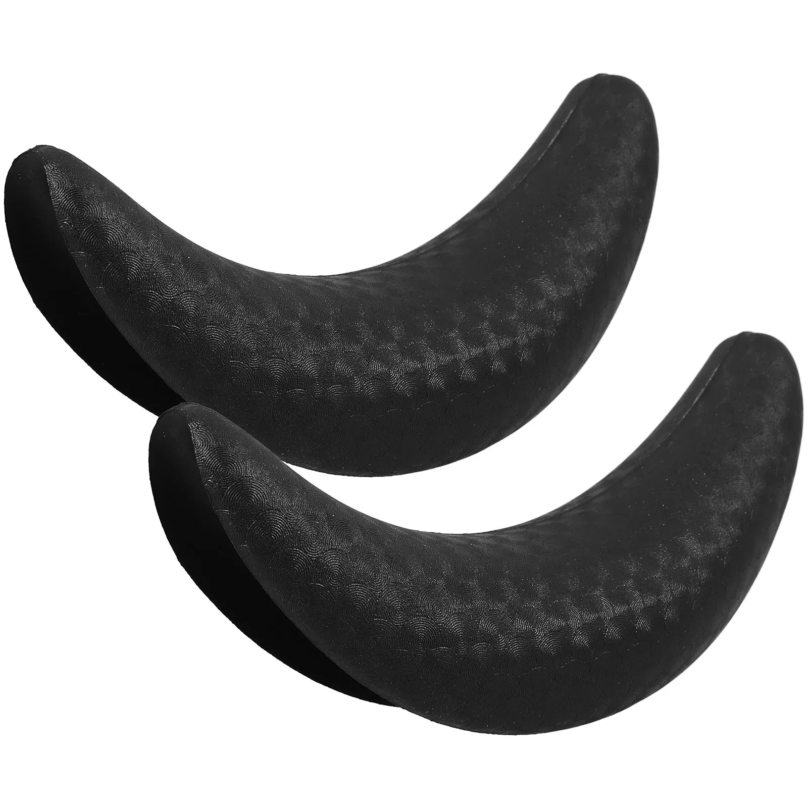 

2Pcs Crescent Shampoo Bowl Neck Cushion Black Ergonomic Soft Neck Rest for Salon Spa Hair Washing Sink Support Pillow