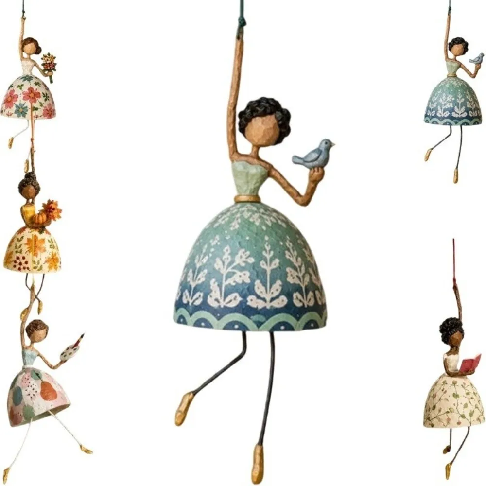 Widely Use Whimsical Dancing Lady Hanging Ornament Vintage Creative Women Shaped Pendants Art Funny Fairy Ornaments Gifts