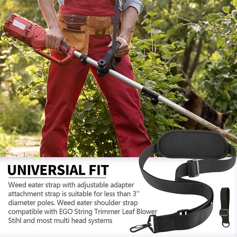 Trimmer alça de ombro ajustável náilon aparador arnês com almofada substituição cortador de grama acessórios à prova dwaterproof água powertool peças