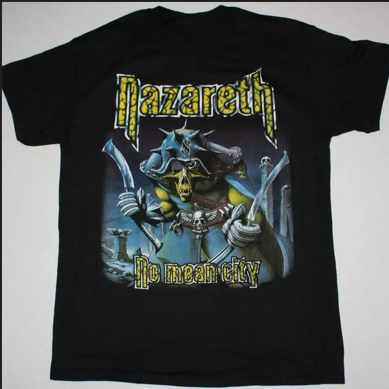 New Popular NAZARETH NO MEAN CITY Short Sleeve Black All Size Shirt