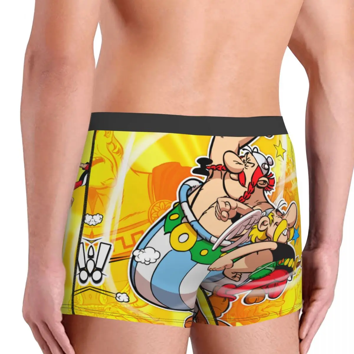 Adventure Comic Asterix Boxer Shorts For Men 3D Printed Manga Getafix Obelix Underwear Panties Briefs Breathable Underpants