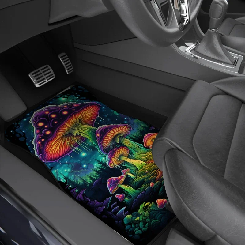 1Pc Mysterious Dream Mushroom print Car Floor Mats Anti-dirty  Comfort Easy to clean Protector fits Most Cars SUVs and Trucks