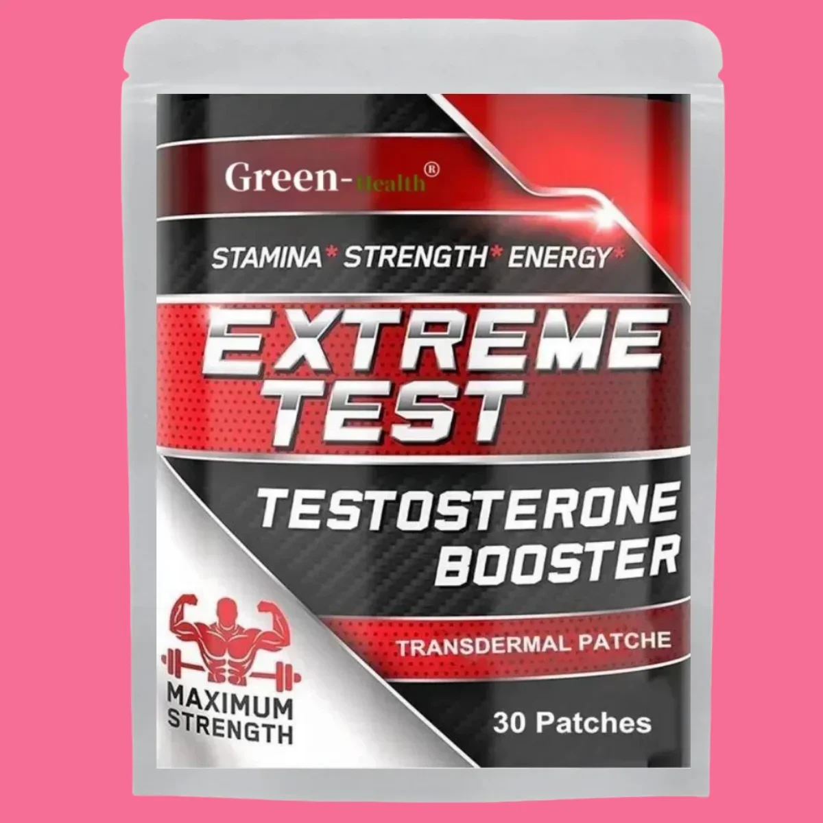 Patch transdermiche Booster per uomo - Test Booster per resistenza, resistenza e forza 30 cerotti Fornitura di un mese