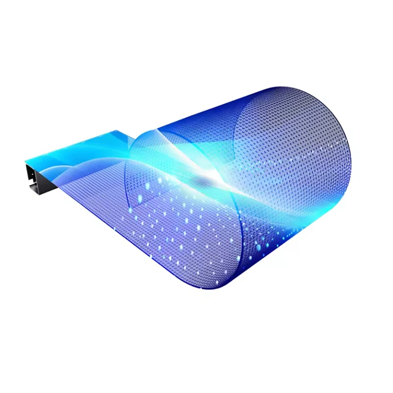 Led Film Screen Transparent Screen Glass Window China Hot Market Indoor P6.25 Led Flexible Display Advertising Outdoor Media - view 3