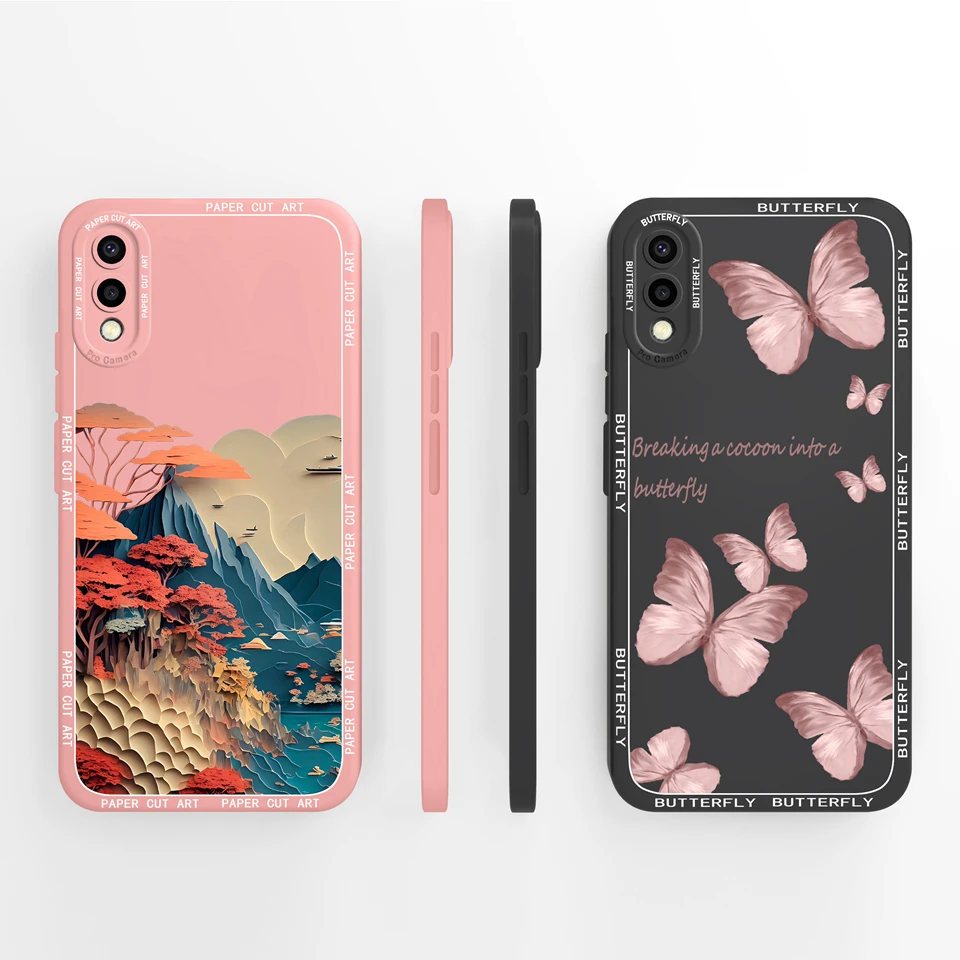 Cases For Samsung Galaxy A02 M02 A022 M022 Lovely Astronaut Girl Liquid Durable Shell For Samsung a02 m02 a022 m022 Coque Funda