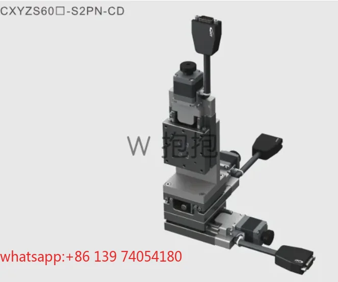 High-precision three-axis electric positioning platform stainless steel XYZ small optical slide table 60 table