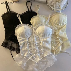 Camis Women Sexy Hot Lady Popular Summer Solid New Design Club Sweet Lovely Sale Cozy Korean Slim Trendy Basic All-match Street