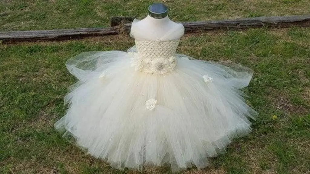 Lovely Girls Wedding Tutu Dress Kids Crochet Flower Tail Dress Ball Gown with Headband Children Cosplay Custom Princess Dresses