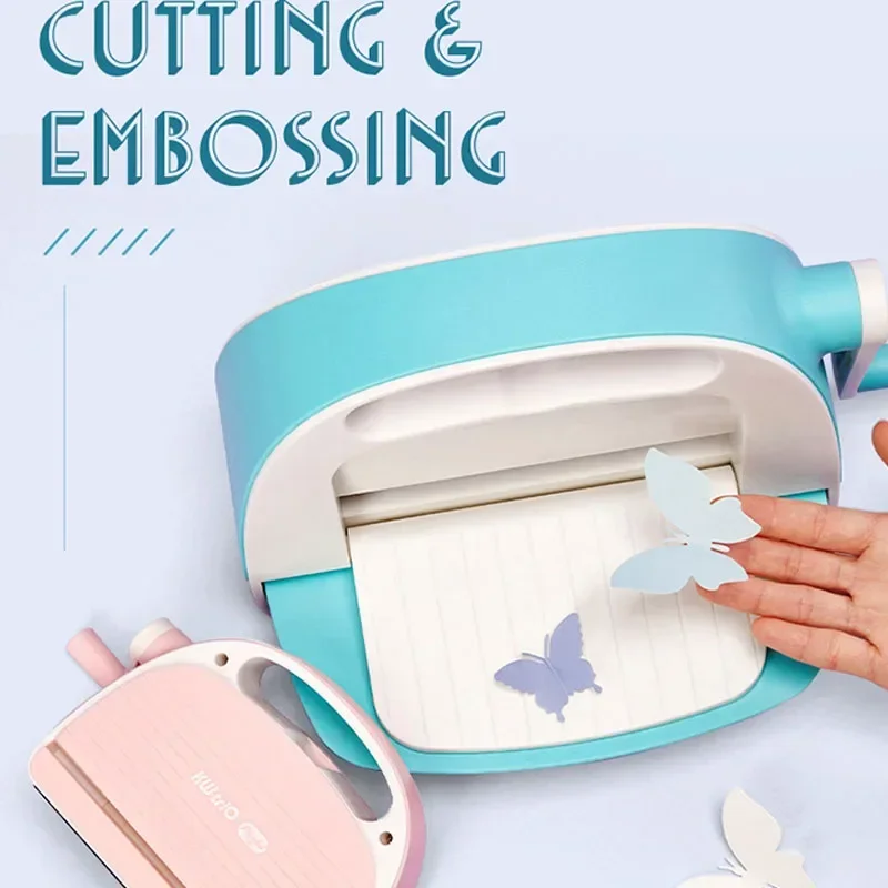 

Small New Die Cutting Embossing Machine Cutter Piece Die Cut Green Pink Paper Cutter Die-Cut Machine Home DIY Embossing Dies Di