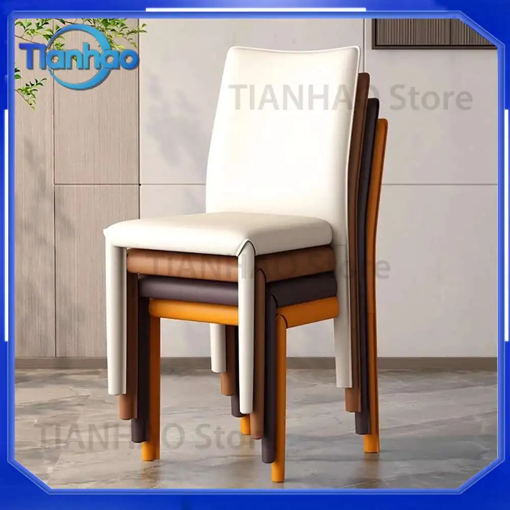 Dining Chairs Set of 4 for Luxury Kitchen and Living Room Custom Aesthetic Elastic Chaises for Salle à Manger Home Furniture