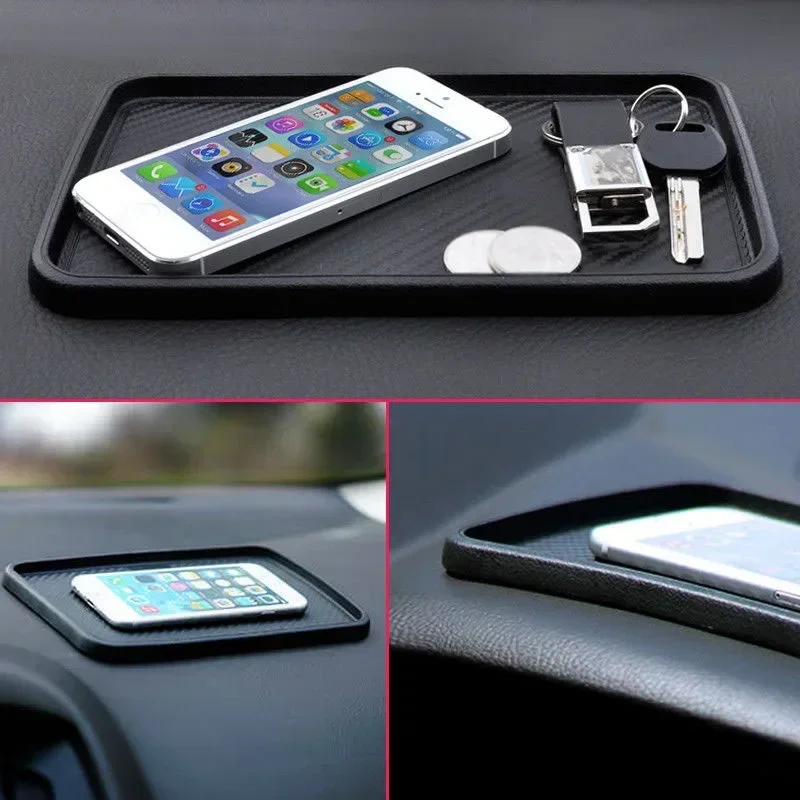 1 Pcs Universal Car Dashboard Non Slip Grip Sticky Pad Phone Holder Mat Anti-skid Silicone Mat Car Mat Car Interior Accessories