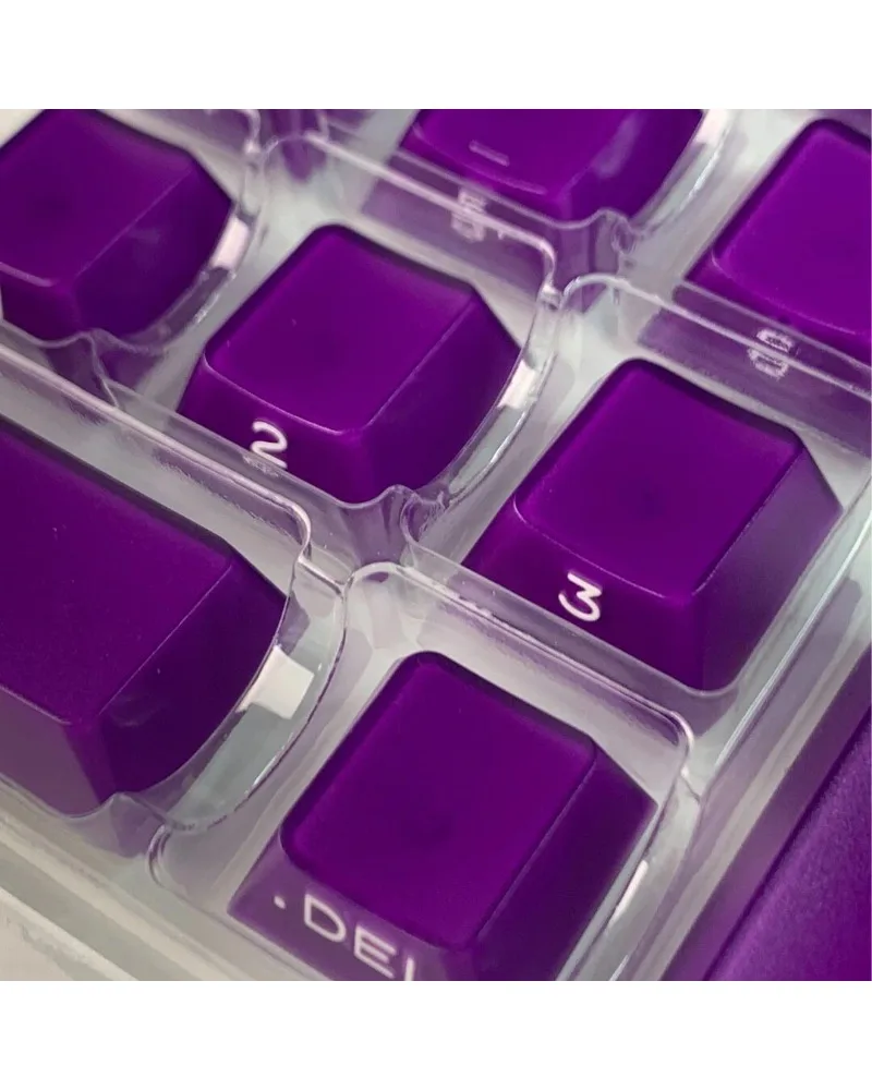 Keycap 131 keys Original height Keycap magnetic axis Mechanical shaft, White Night Demon wooting