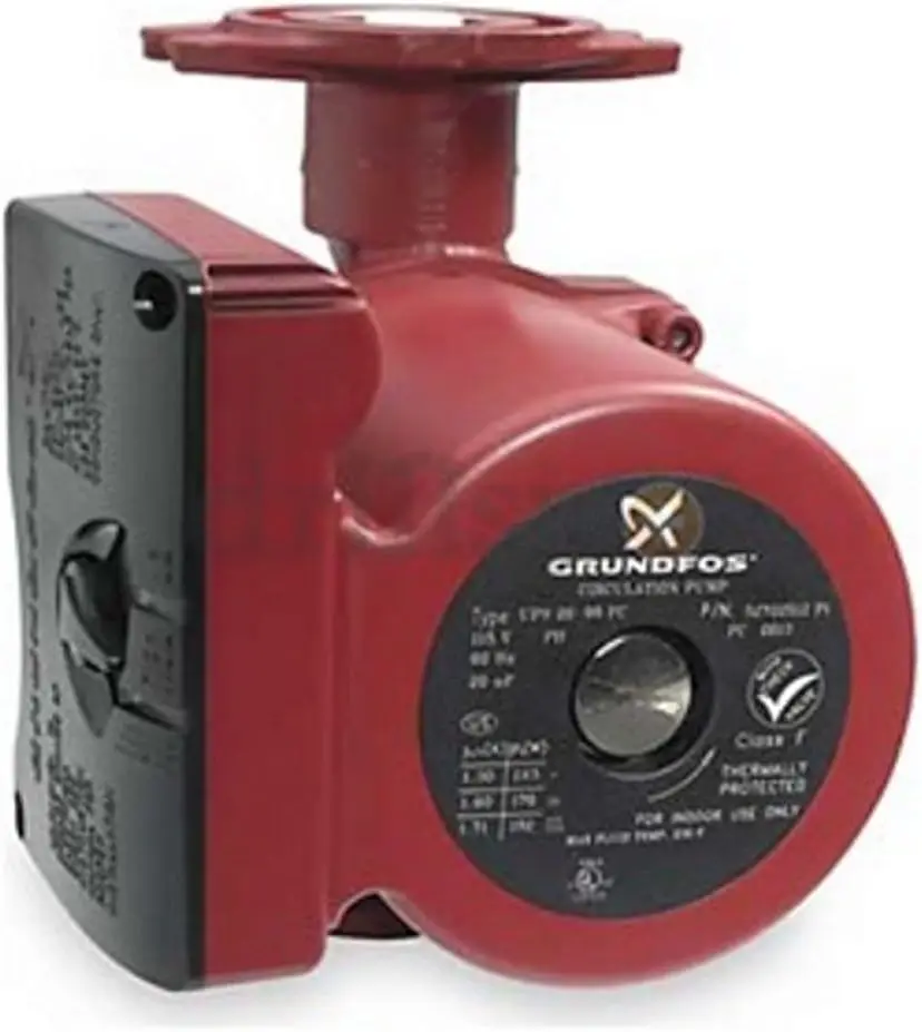 Grundfos 52722512 3-Speed 1/6 Horsepower Circulator Pump with Flow Check ASIN: B002YR4AVW View on Amazon, Large, Red