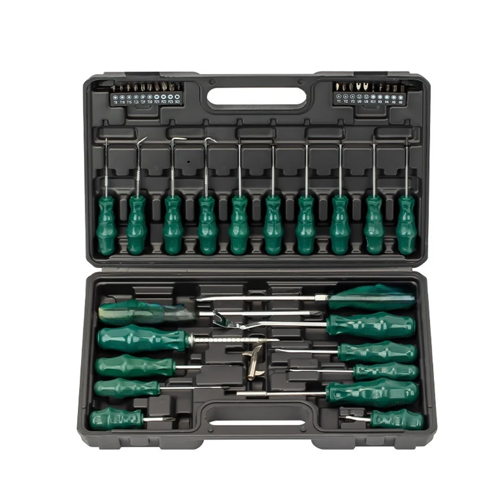 41 Piece Magnetic Screwdriver Kit with For PHILLIPS and Slotted Bits for Small Appliance and Furniture Repairs