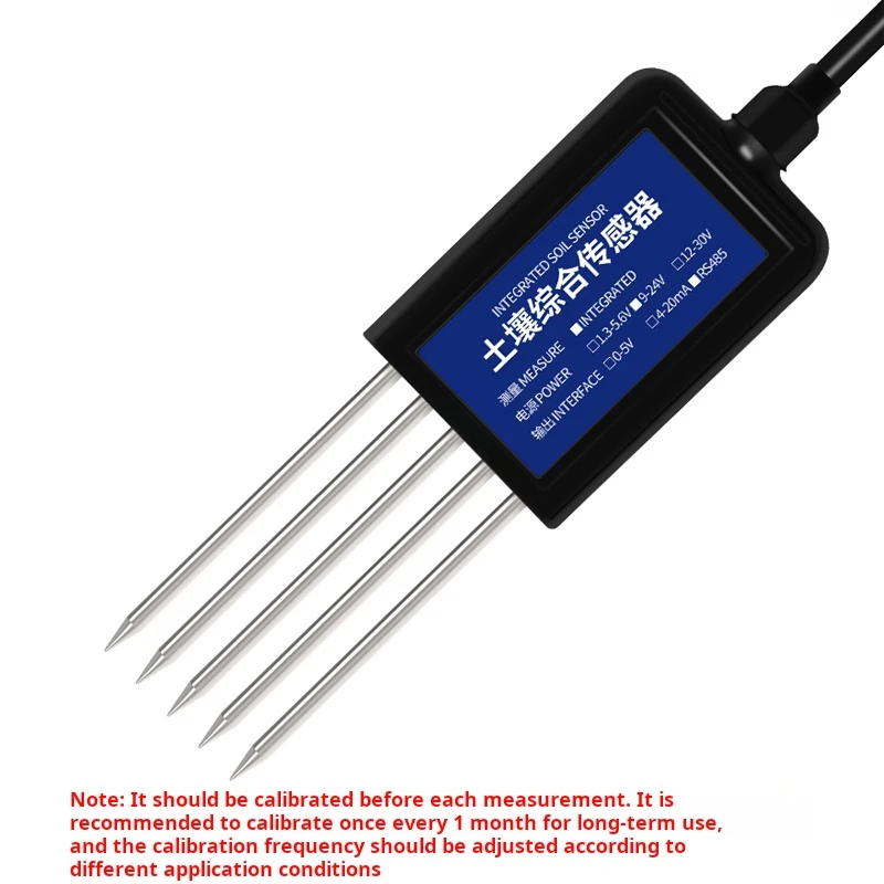 Imagem -05 - Sensor de Umidade e Temperatura do Solo Rs485 Modbus em Mede a Umidade do Solo ce ph Npk