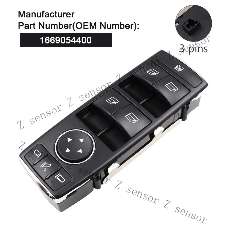 Z+ Window Switch Button For Mercedes Benz A/B/GL/M-Class CLA GLA GLE GLS 1669054400