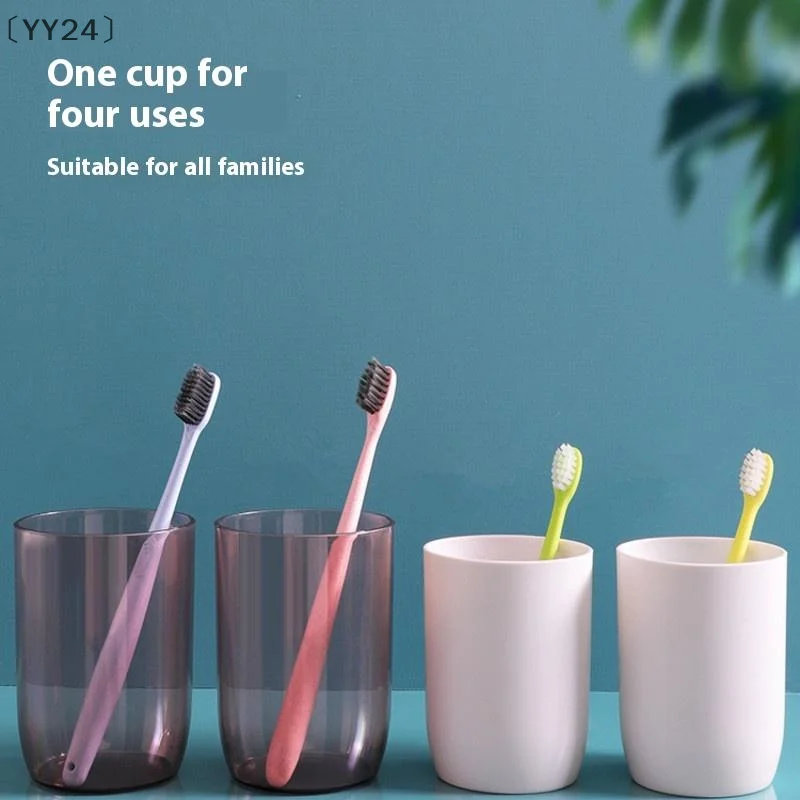 〔YY24〕4 szt. Kubek podróżny do przechowywania, przenośny kubek na szczoteczkę do zębów, domowy cylinder do przechowywania szczoteczek do zębów, zestaw podróżny do mycia w domu