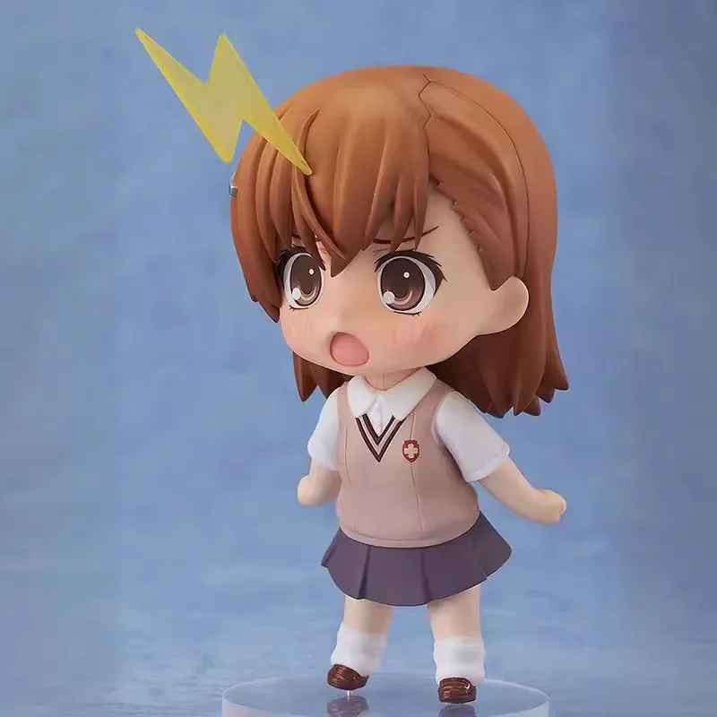 10CM A certain scientific electromagnetic gun Q version Misaka Mikoto Gun Sister face changeable clay figure