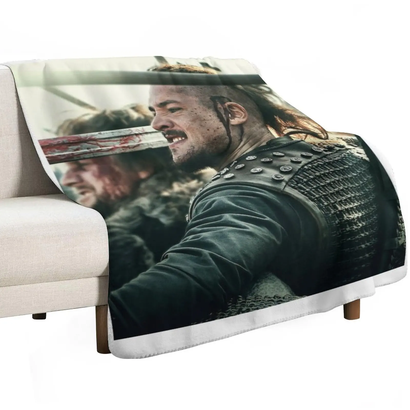 Selimut Sofa Uhtred dari The Last Kingdom, Selimut Tebal untuk Tidur, Selimut Mewah Custom