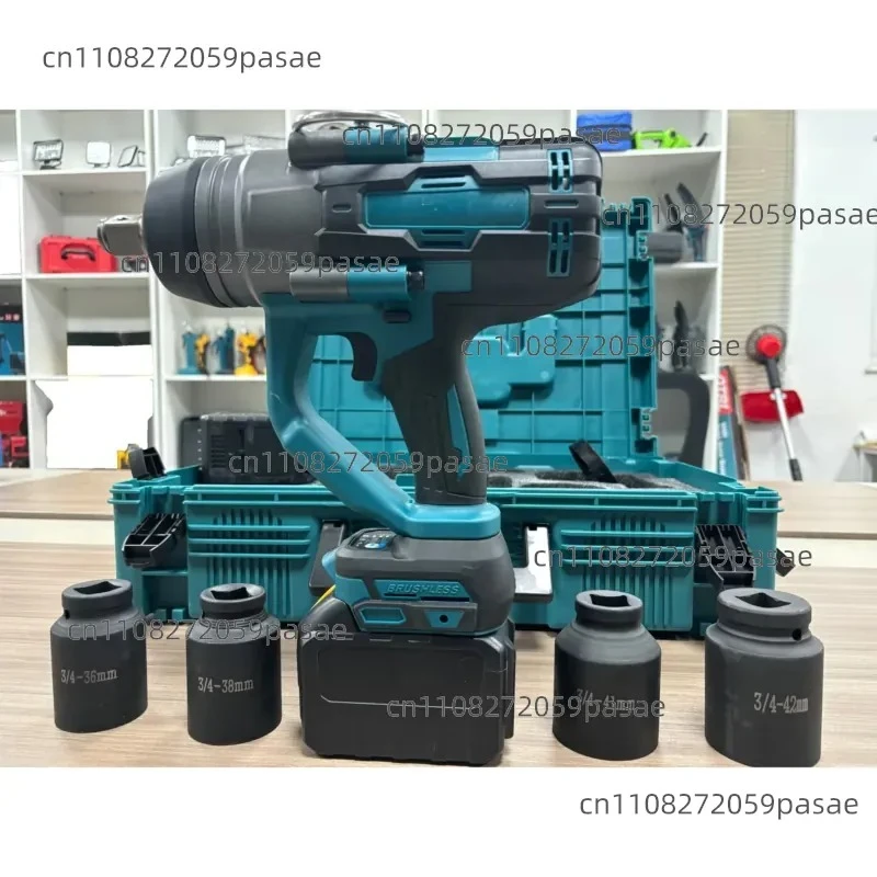 3000N.m Electric Brushless High Torque 3/4 Heavy Duty Power Impact Wrench for Car Truck Repair Cordless Tools