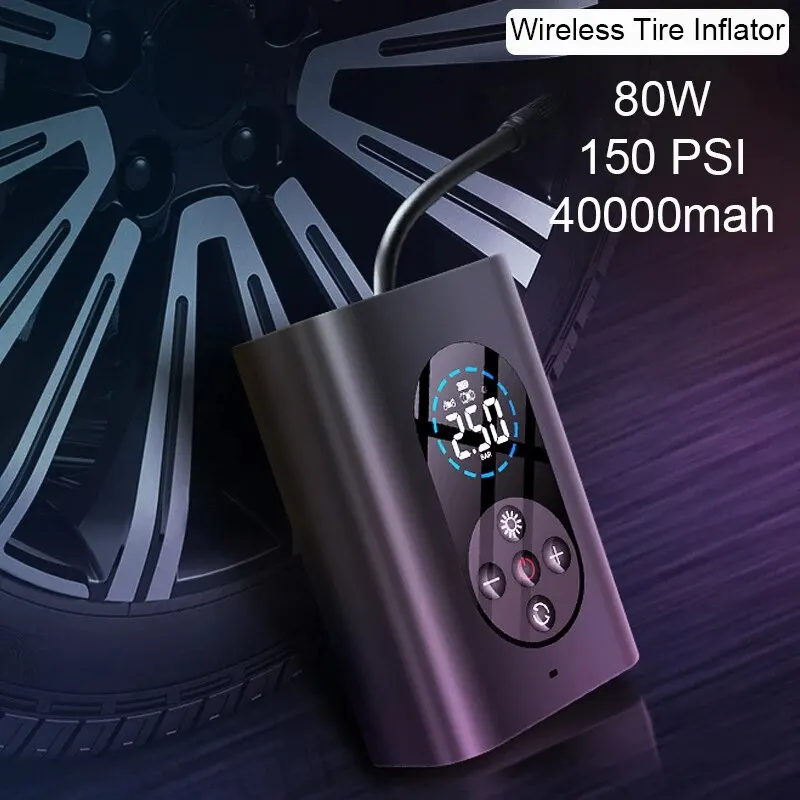 

Аккумуляторный насос для шин, портативный воздушный компрессор M8 и электрический велосипедный насос 4000 мАч psi, светодиодный для автомобиля, мотоцикла, мяча, велосипеда