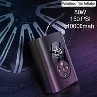 Cordless Tyre Inflator Portable Air Compressor M8 and Electric Bike Pump 4000mAh 150PSI LED Light for Car Motorcycle Ball Bike