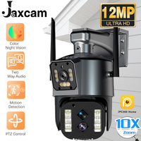 12MP 6K HD WiFi IP Camera Outdoor 10X Zoom Three Lens Dual Screen PTZ Cam Auto Tracking Security Video Surveillance CCTV