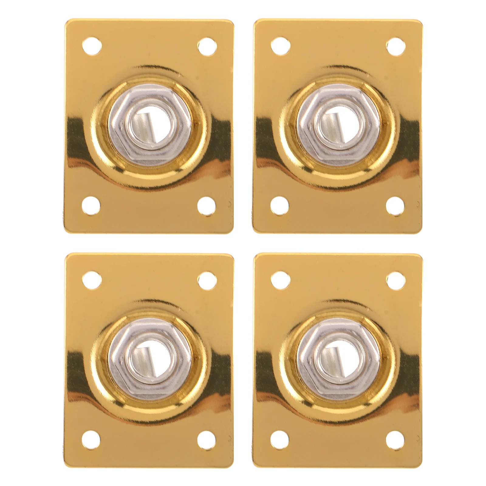 

4Pcs Guitar Output Jack Plates Square Design Built for Durability Easy Installation Perfect Replacement Live Gig Use