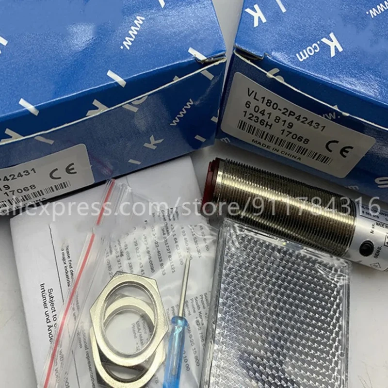 

2 шт. Новые высококачественные фотоэлектрические датчики Sick VL180-2P42431 PNP с зеркальным отражением
