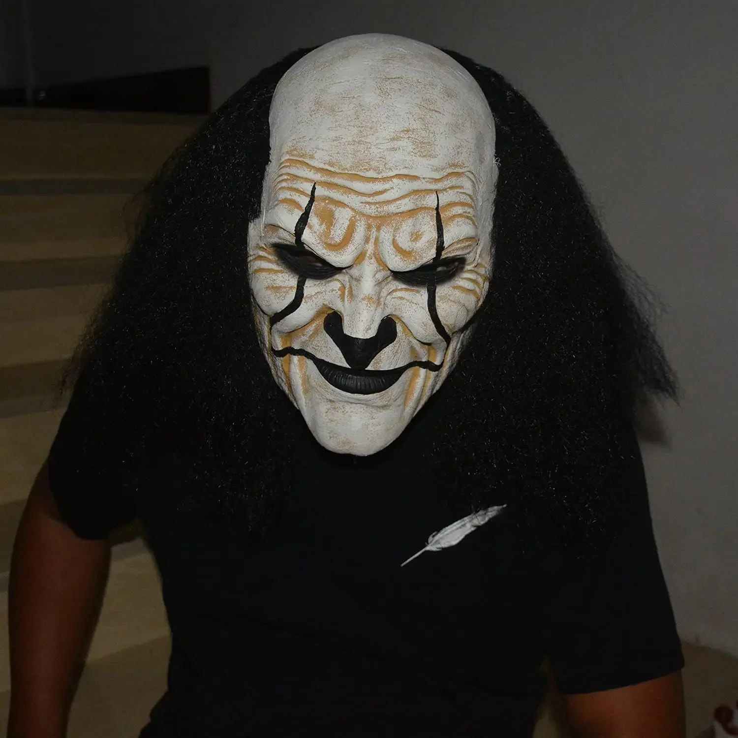 Adults Creepy Clown Face Mask Scary Joker Masks for Halloween