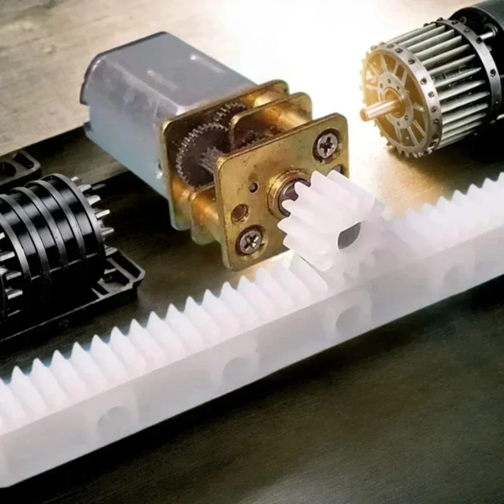 set of plastic gear assembly with N20 reduction motor, rack and pinion