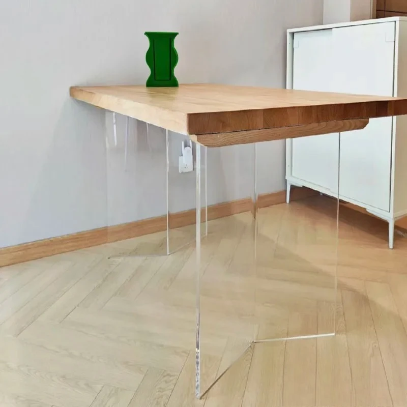 Transparent acrylic table feet, table legs, dining table, desk, rock slab, large plate bracket, support foot, custom suspended t