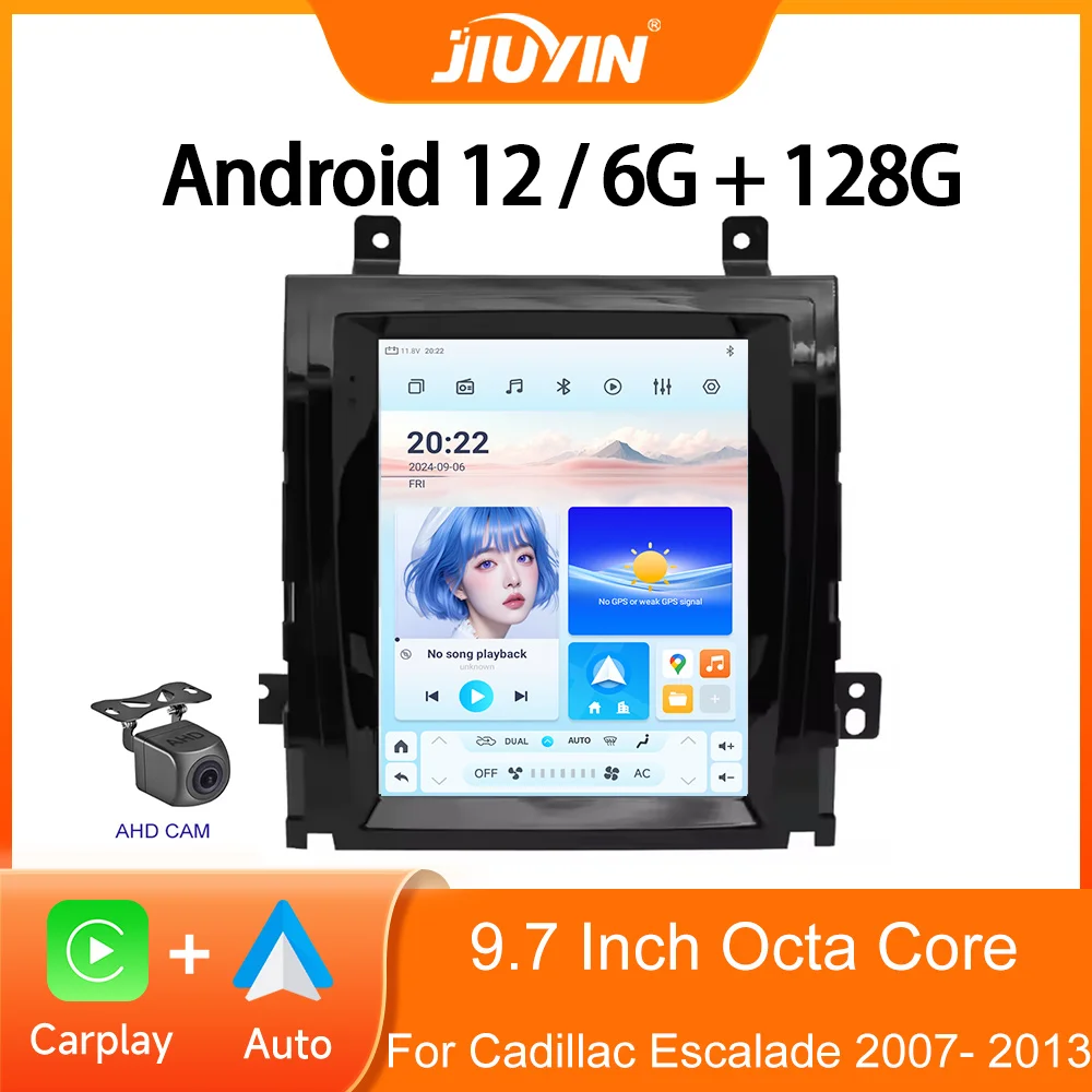 

9.7“ Android 12 Car Stereo Radio For Cadillac Escalade 2007- 2013 Multimedia Video Player 4G WIFI GPS Carplay HeadUnit Screen