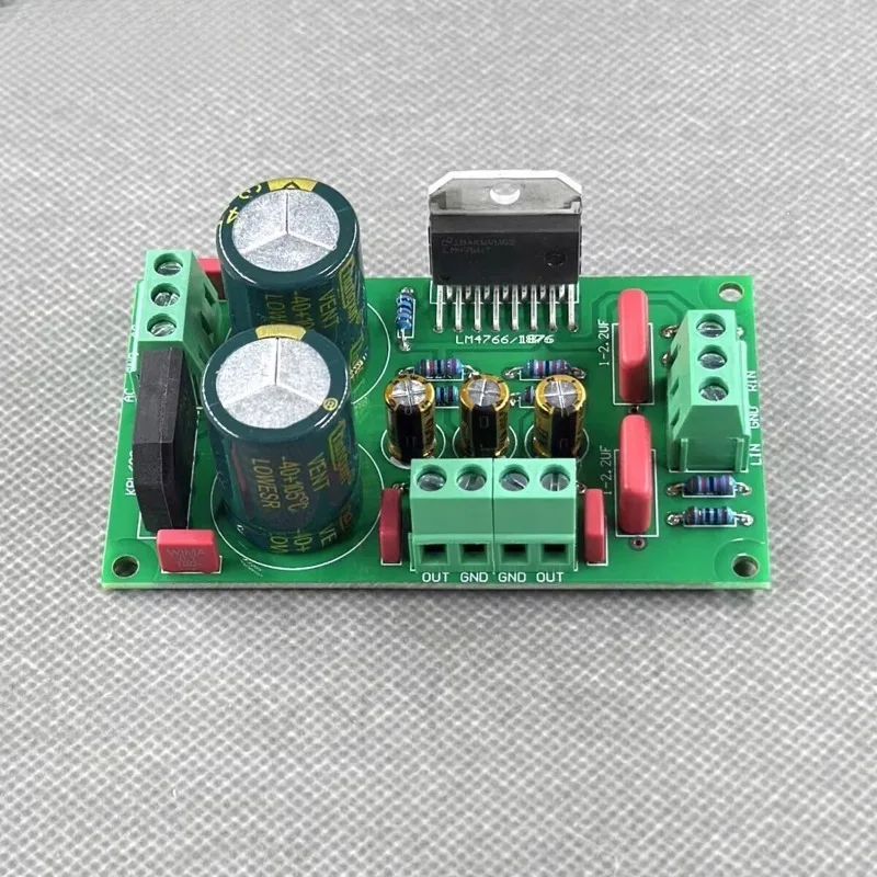 KYYSLB High Fidelity LM4766 Dual Channel Pure Post Amplifier Board Universal 1876 Finished Product Kit Loose PCB Empty Board