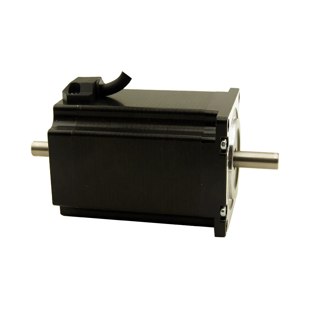 

Double shaft 4wires NEMA23 Stepper motor 370oz-in Shaft diameter 8mm 4.0A 2.6NM for laser printing