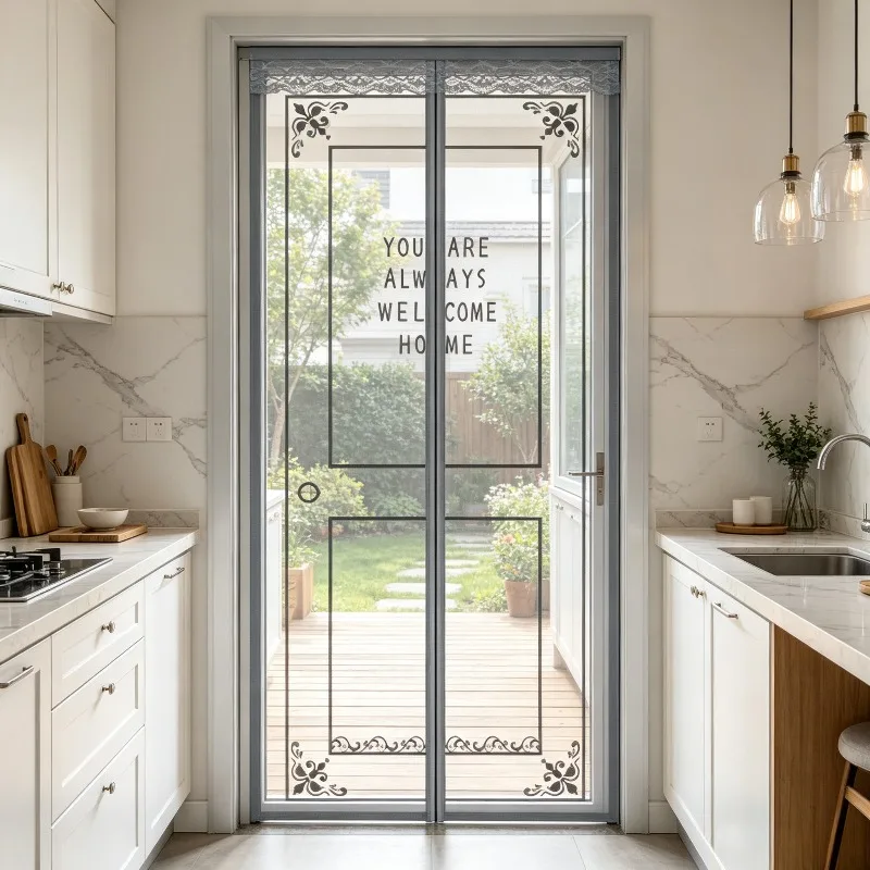 1Pc Magnetic Screen Door, Pet-Friendly Anti-Scratch, Mosquito Net Curtain For Kitchen Storage Room,Summer Home Easy Install