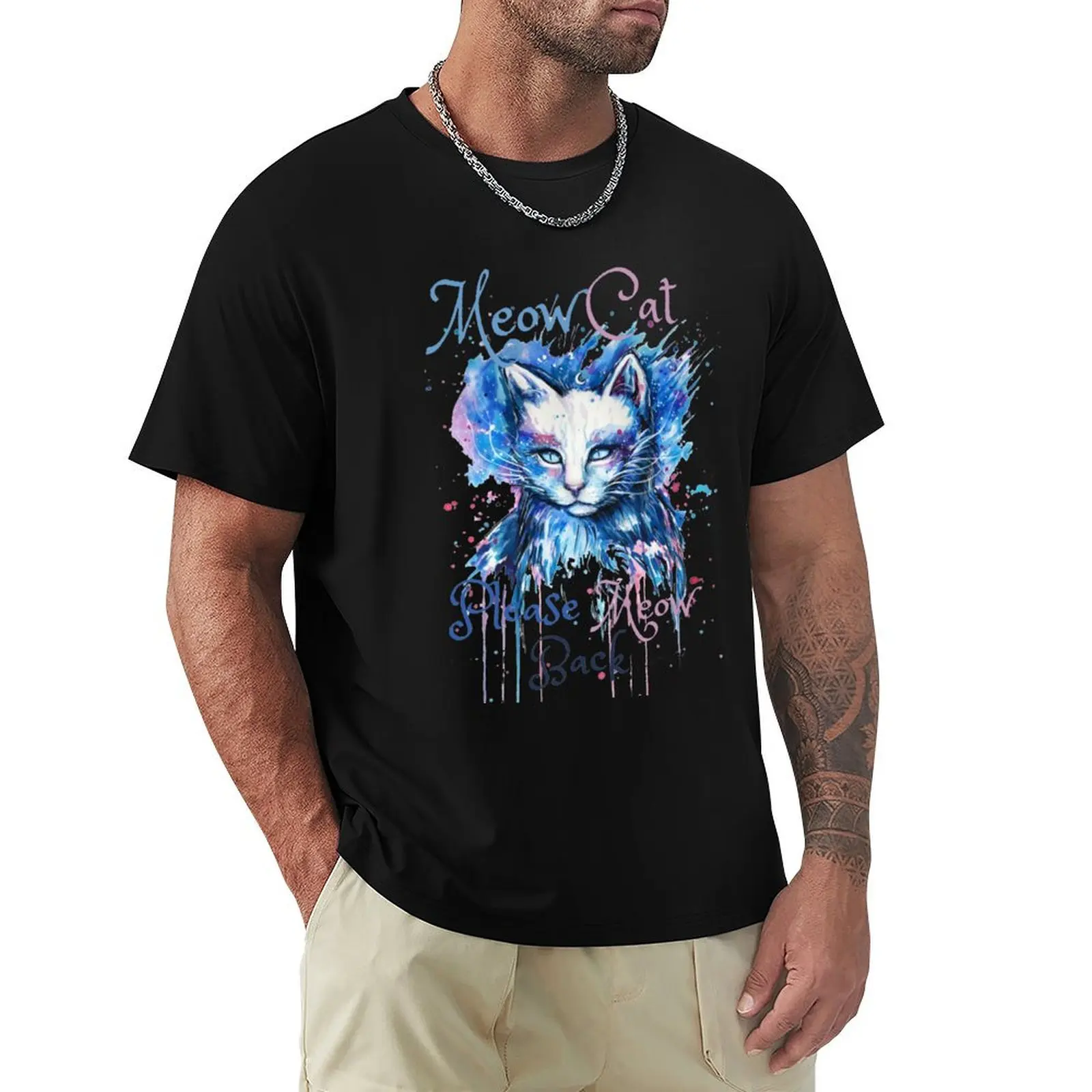 Eurovision 2024 Baby Lasagna - Meow Cat Please Meow Back T-Shirt funny t shirts man T-Shirt