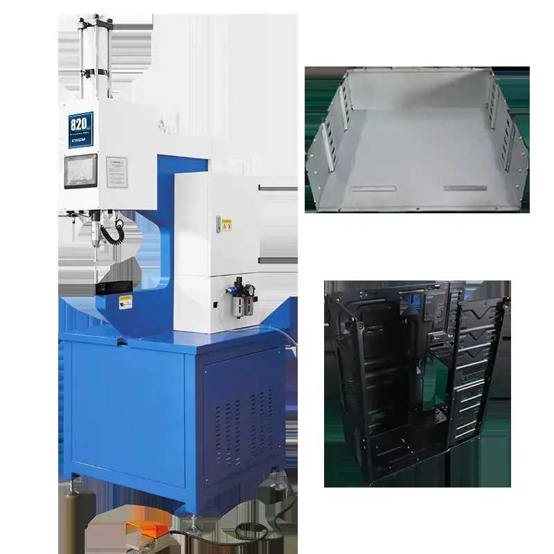820T Pneumatic Riveting Machine Clinching Machine With Ram Force Infinitely Adjustable Economical Deal