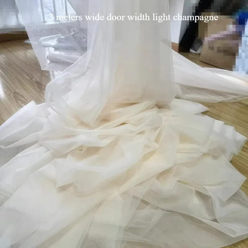 

300cm Width High Quality Encryption Soft Mesh Fabric for Bridal Wedding Dress, Tulle Fabric, Widening, Wedding Scene Decoration