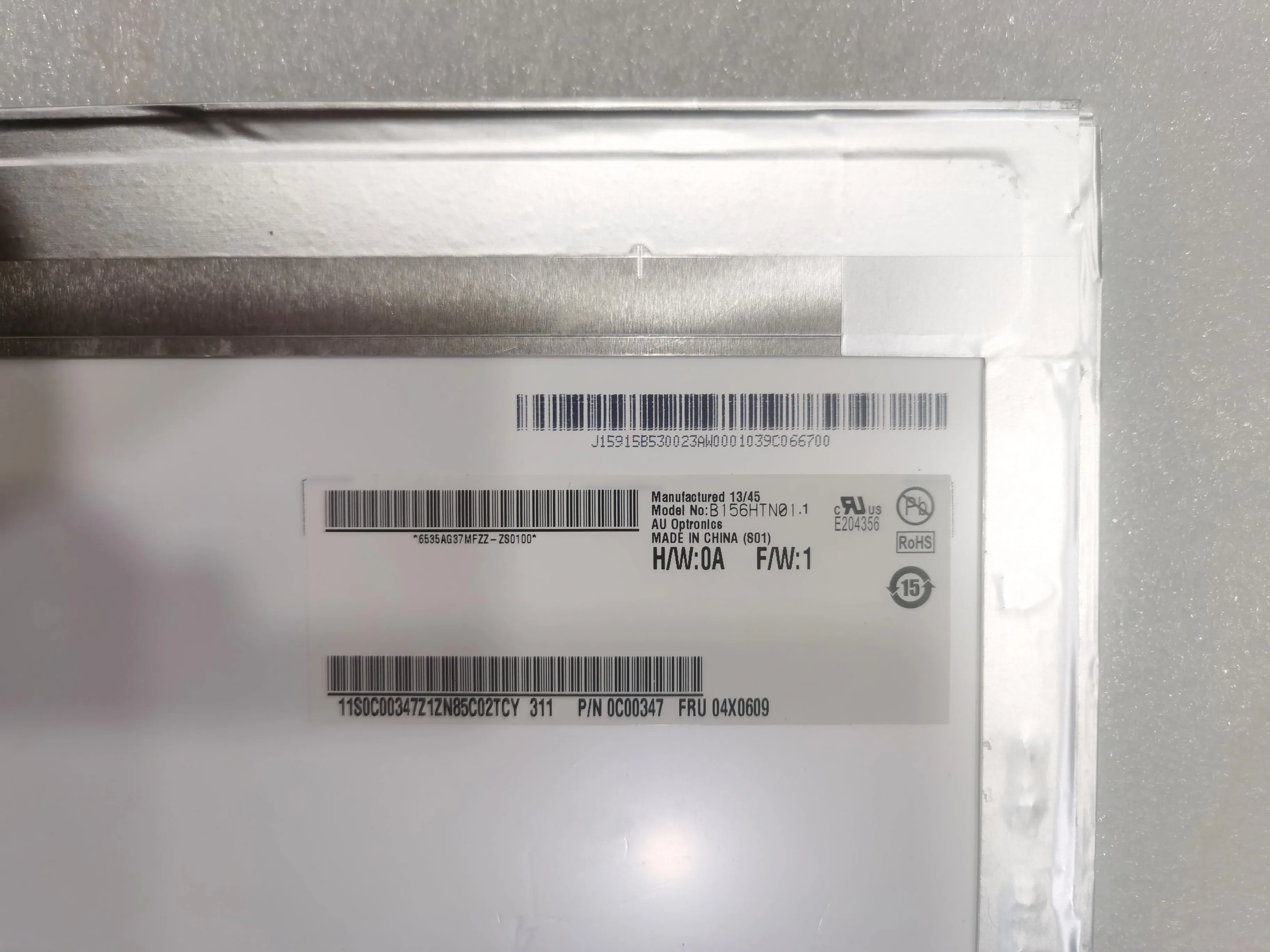 B156HTN01.1   B156HTN01.0  15.6" Laptop LCD Screen Panel Display1920X1080 40Pin  95% NTSC