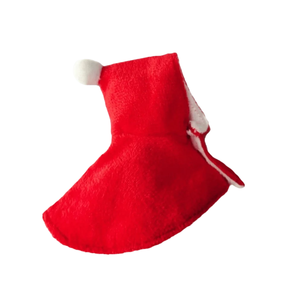 Thickened Christmas Parrot Cape Windproof Comfortable Winter Parrot Cloak Snap Fastening Warm Santa Claus Parrot Coat Christmas
