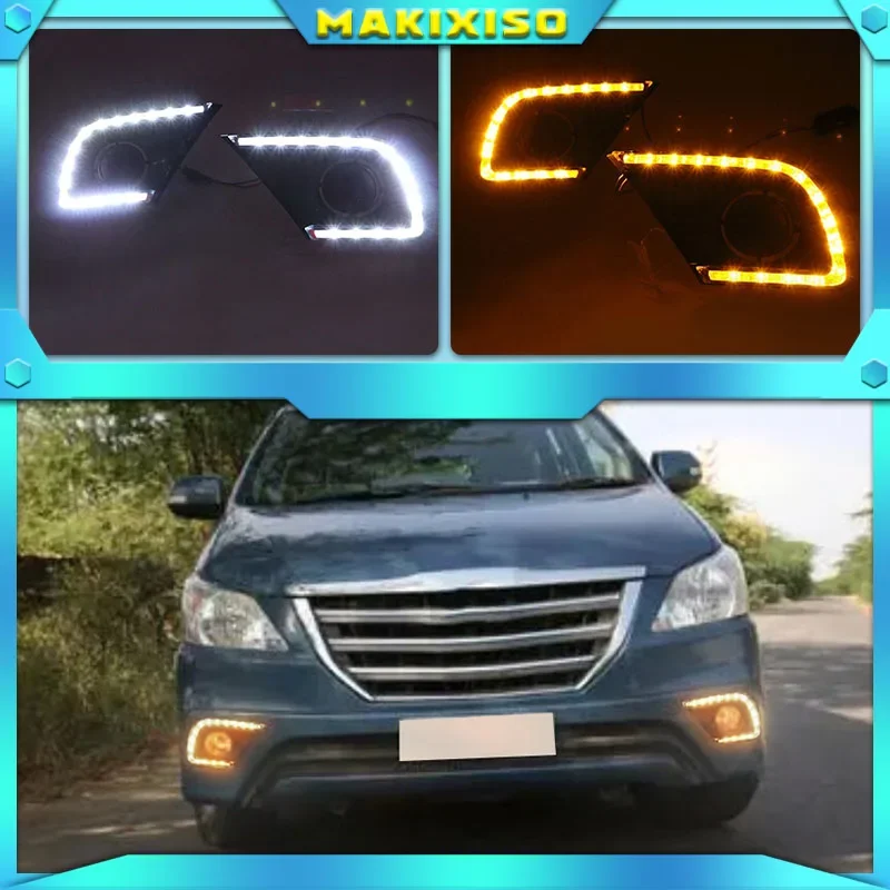 

Дневные ходовые огсветильник для Toyota Innova 2013, 2014, 2015 светодиодный 2 шт.
