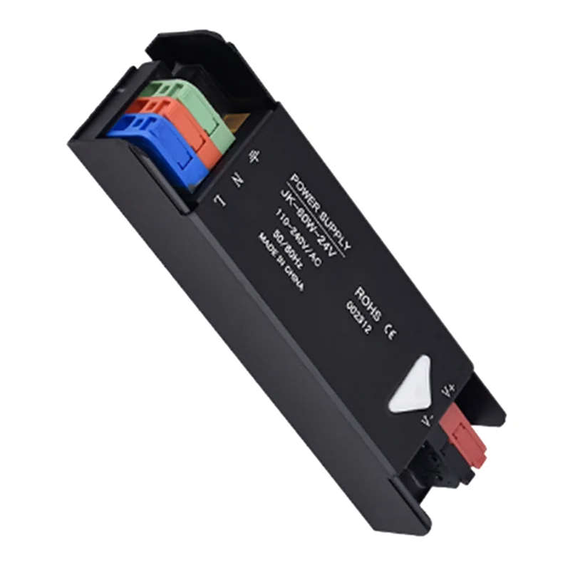 Adaptador de fonte de alimentação de comutação ac 110v 220v para dc 12v 24v 60w transformador de iluminação ultrafino driver inteligente a62x