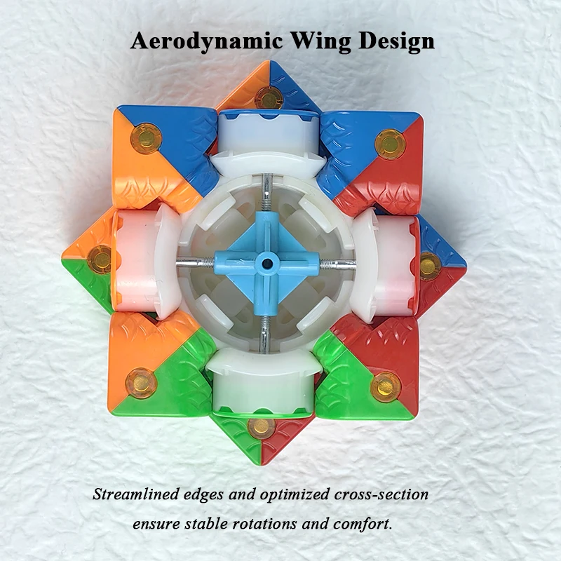 Cubo magnetico singolo senza adesivo Versione antica X3 Struttura classica a vite ABS naturale Cubo magico ecologico Puzzle Miglior regalo