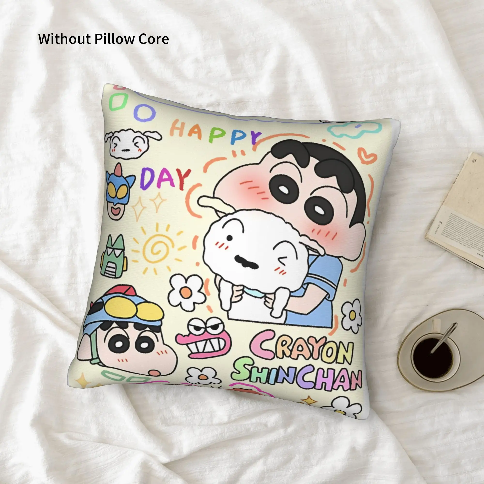 1PC Crayon S Shin chan Pillow Case Home Decor Items Double-Sided Printing  Sofa Cushion Bedroom Bedside Pillow