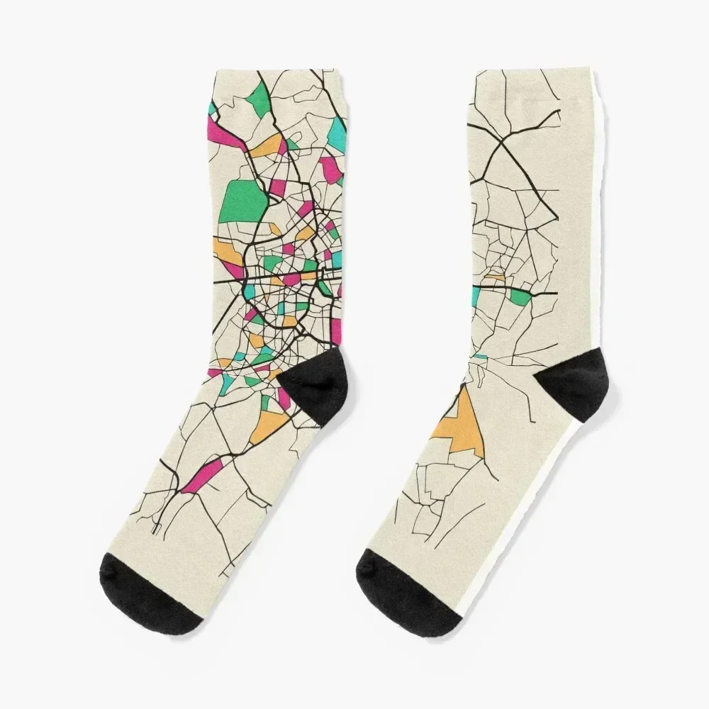 Berlin, Germany Street Map Socks hiphop golf basketball Man Socks Women's