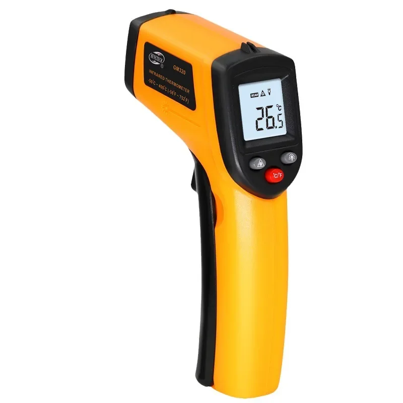 GM320 Handheld Non-Contact Ir Infrared Thermometer Digital Lcd Laser Industrial Object Measurement Surface Temperature Meter