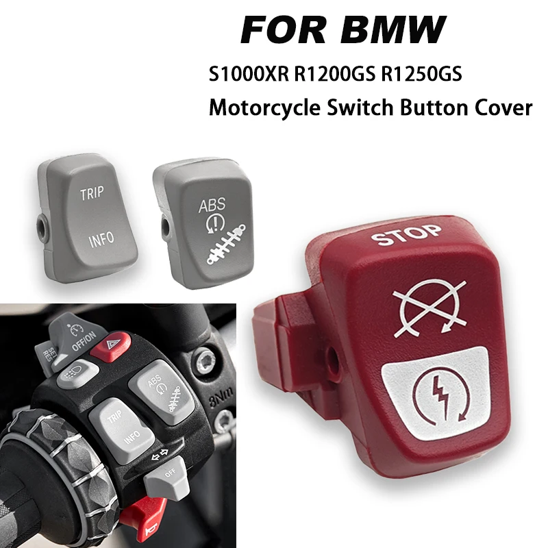 Für BMW S1000RR R1200RT R1200GS R1250GS F800GS Adv F700GS K1600GTL S1000XR S1000R C650GT C600 Motorrad Schalter Taste Abdeckung